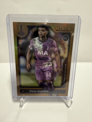 2021-22 Topps Merlin Chrome UCL - Dane Scarlett RC Gold /50 #128 Tottenham