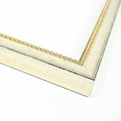 22x28 Frame Silver Solid Wood Picture Frame Width 0.75 Inches | Interior Frame D