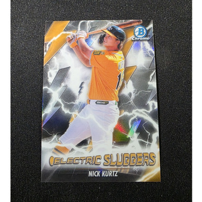 Topps 2026 Bowman Chrome Electric Sluggers Insert Nick Kurtz Athletics ES-22