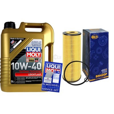 INSPEKTIONSKIT FILTER LIQUI MOLY ÖL 5L 10W-40 für VW Golf IV 1J1 1.9 TDI 1J5