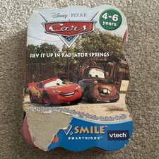New Disney Pixar Cars VTech V.Smile Smartridge Rev It Up Learning Fun Cartridge 