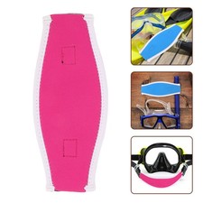Neoprene Diving Mask Strap Covers Rosy Durable Hair Protection Underwater