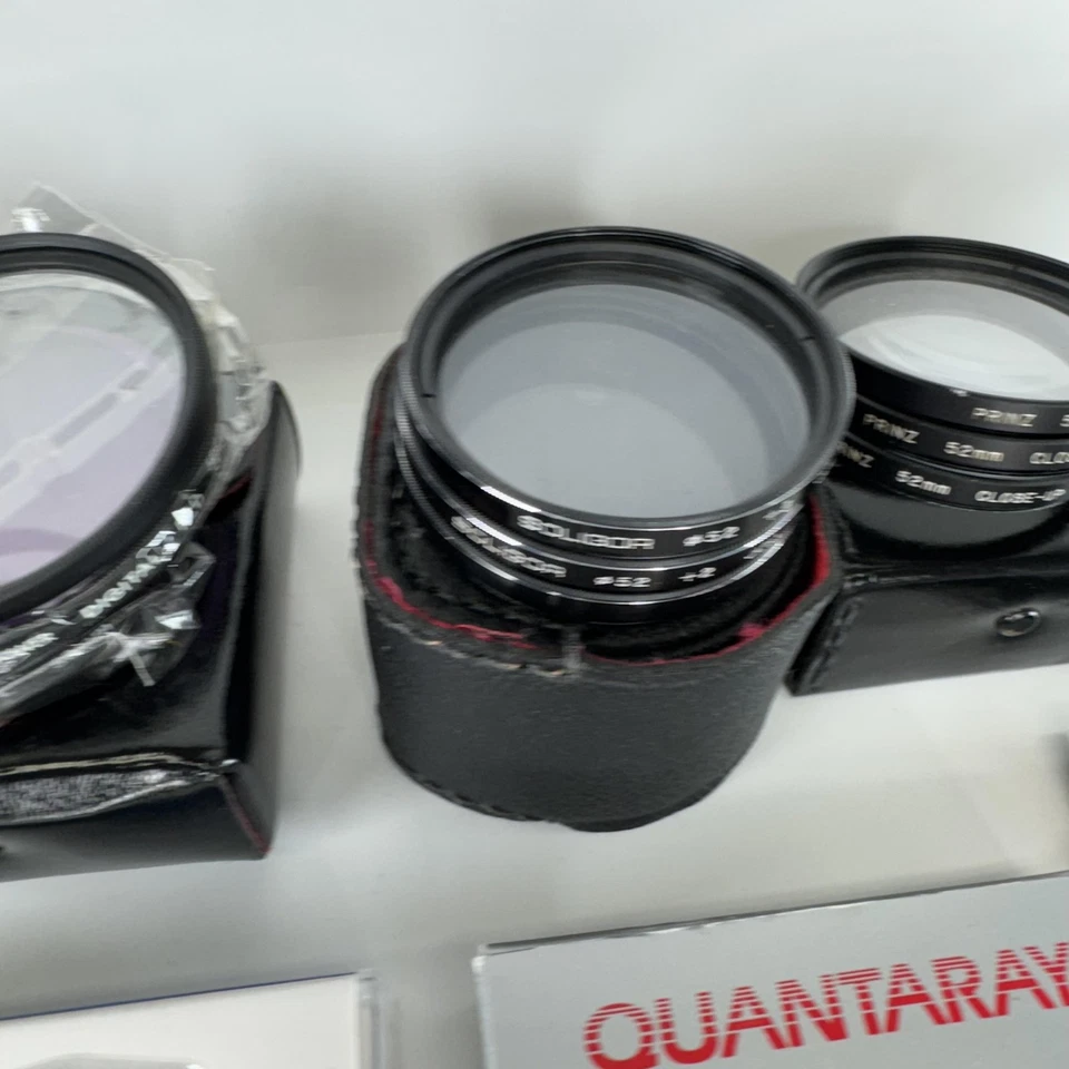 Lot Camera Lens Filters UV Polarizer Diffusion Quantaray Hoya 49mm 52mm 55mm 58m - Image 3 of 4