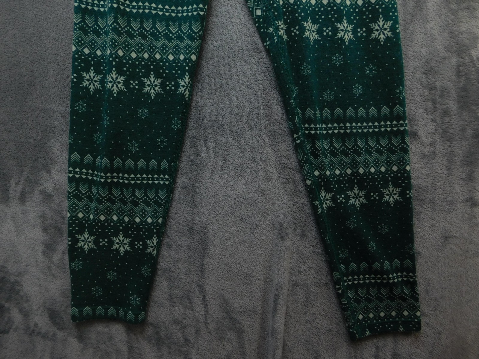 Terramar Merino Woolskins Base Layer Set Mens XL Green Snowflake Thermal
