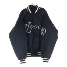 LOUIS VUITTON 24SS Embroidered Nylon Baseball Blouson Jacket RM241 GPD Used 41fc
