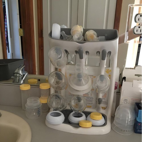 Space Saving Baby Bottle Drying Rack Countertop Organizer Kitchen - Picture 8 of 12