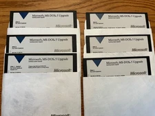 MICROSOFT MS-DOS 5.0 UPGRADE 6 FLOPPY DISCS