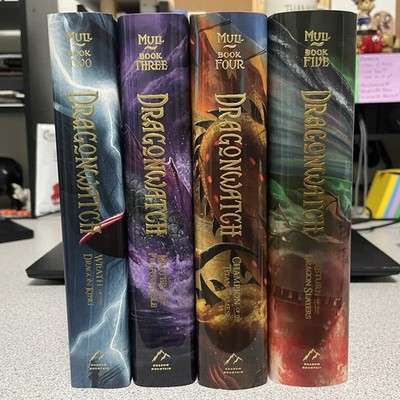 Dragonwatch Hardcover Book Set Volumes 2 5 by Brandon Mull   Complete Set