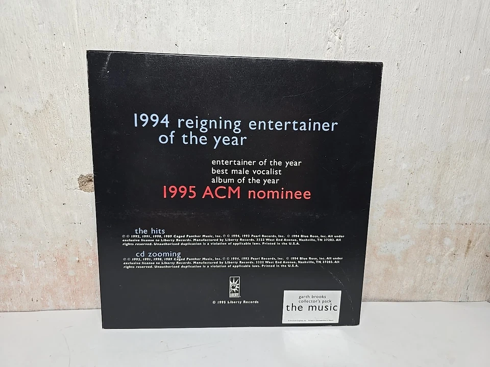 Garth Brooks-The Hits/Zooming 2CD promo only in fold out packaging 1995 Rare Foto 2 de 4