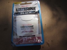 1 pack of J J Listerine Reach Gentle Gum Care Woven Floss Cinnamon Mint 50 yds