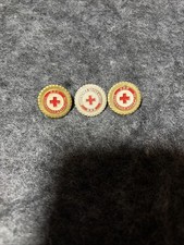 DDR Medaille Brosche / Deutsches Rotes Kreuz " 2mal Gold 1mal Silber
