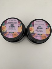 2x The Body Shop Limited Edition Love  Plums Sugar Body Scrub 10.5 Oz