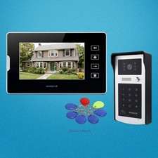 7inch Video Door Entry Security Intercom with Touch Panel Monitor for Apartment