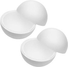 White Foam Balls 2pcs for Crafting, Decorating,  Holiday Projects