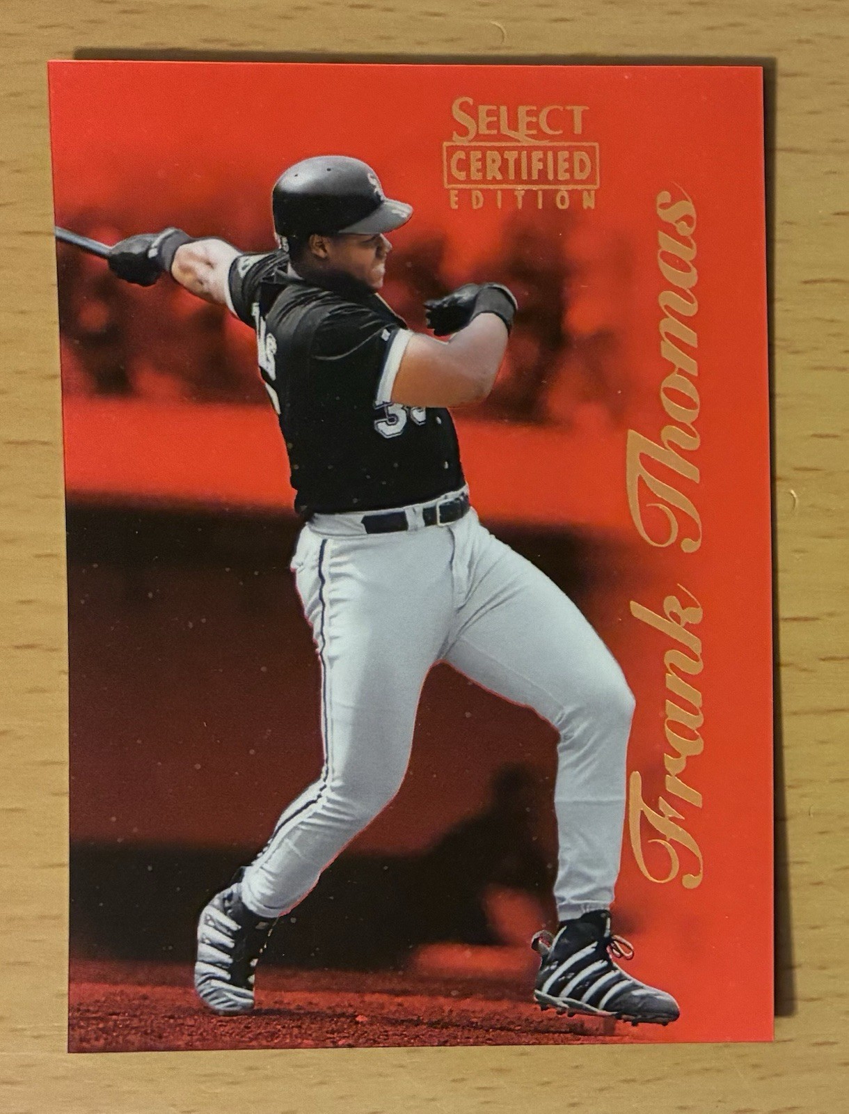 1996 SELECT CERTIFIED BASEBALL CERTIFIED RED FRANK THOMAS #1 CHICAGO WHITE SOX