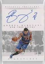 2014 Panini National Treasures Signatures 18/49 Andrea Bargnani #S-AB Auto fm0
