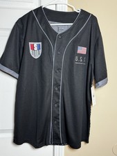 USA Men's Training Soccer Button-up Jersey Size Men’s Large World Cup