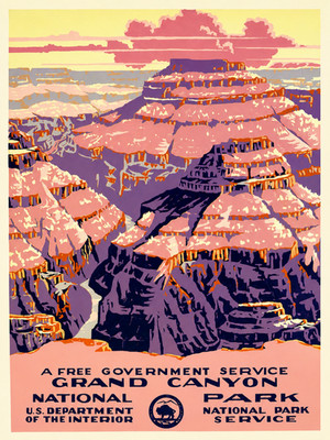 Grand Canyon National Park 1938 Poster Fine Art Print 17''x22''