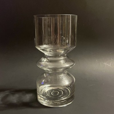 Vtg Riihimaki Rihimaen Lasi Oy Hoop Vase Tamara Aladin 7¾” #1472