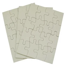 Inovart 2720 4 x 5.5 in. Puzzle-It Blank Puzzles - 16 Piece - 24 Per Pack