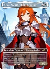 MTG - Sisay, Weatherlight Captain - Fanart Borderless Style - EDH / Playtest