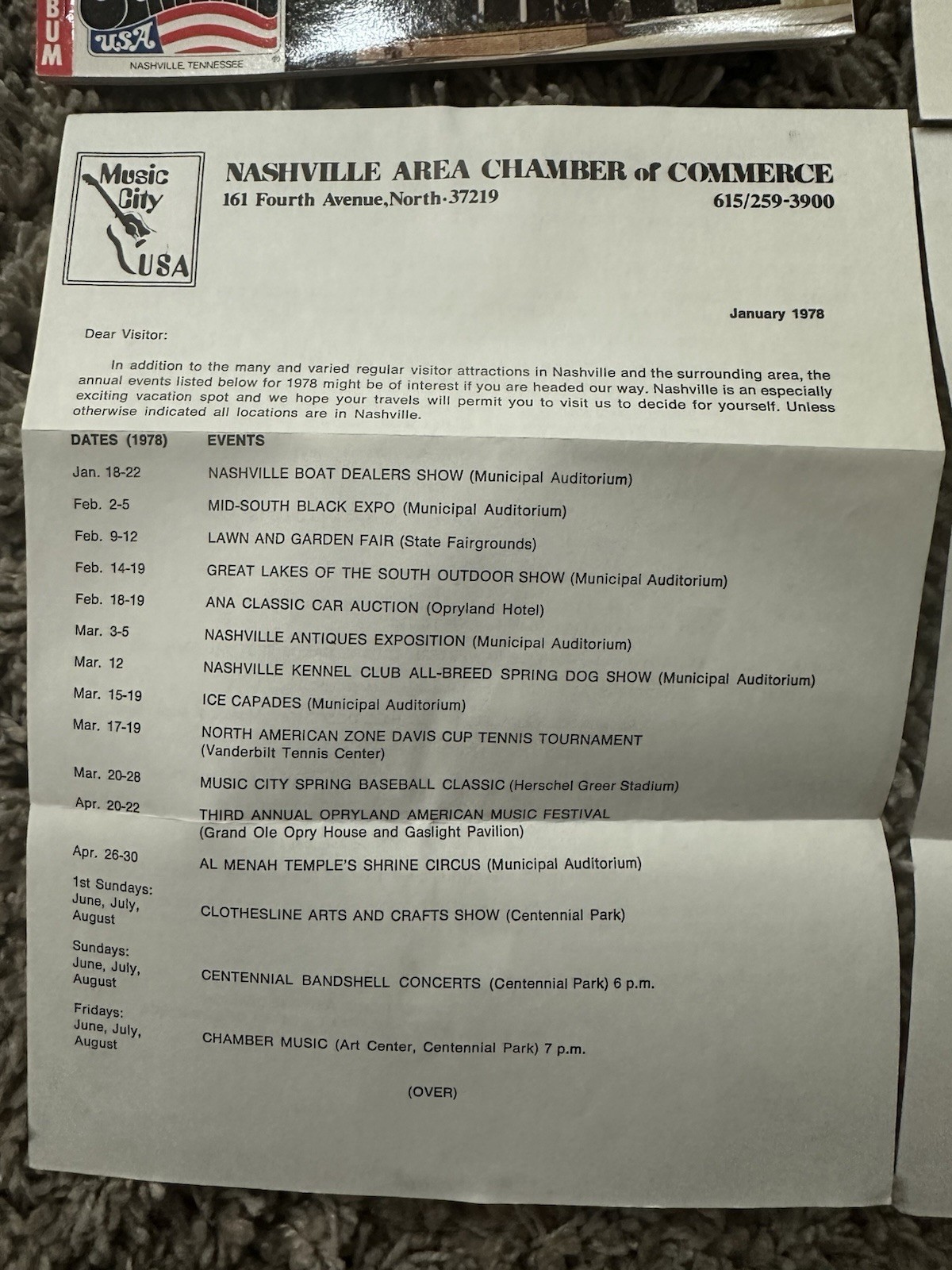 Vintage 1978 Opryland Ephemera Lot Tourist Souvenir Ticket Stubs Postcards Rare