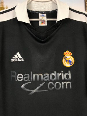 Real Madrid Away football shirt 2001 Soccer Adidas Jersey Mens