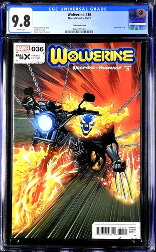 Wolverine #36 (2023) CGC 9.8 NM/MT White Pages Leinil Yu Cover 1st Hellverine