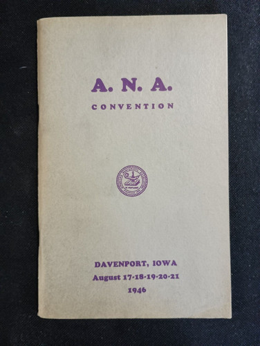 1946 American Numismatic Association Convention -Auction Catalog - Davenport, IA