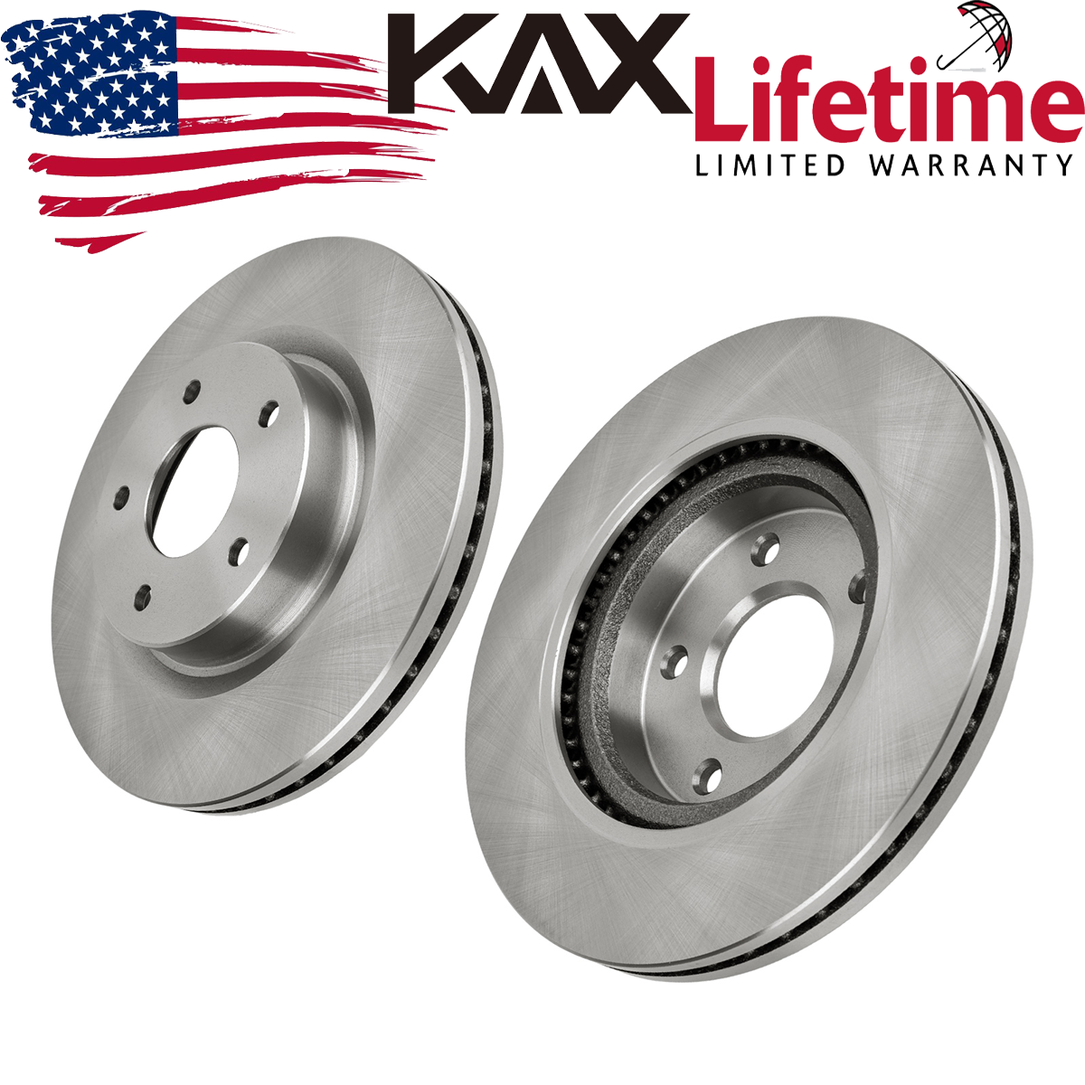 2x Front Disc Brake Rotors For 2014 2015 2016 2017 2018 2019 Nissan