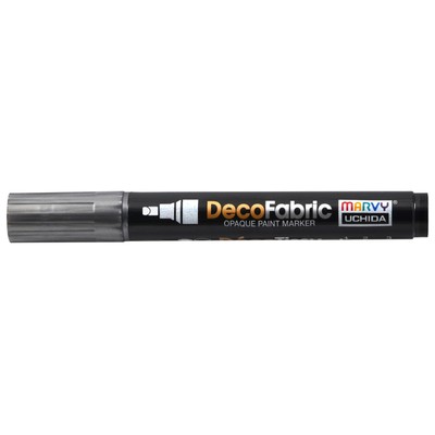 Uchida DecoFabric Opaque Paint Marker Chisel Tip-Pearl Black 5A00219T-1G43K