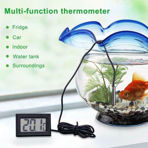 Mini Temperature Sensor LCD Car Digital Thermometer Hygrometer Meter Gauge Black - Picture 4 of 14