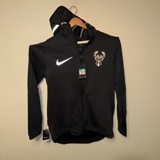 Milwaukee Bucks Nike Therma Flex Showtime On Court Bench Hoodie Men's XL NBA