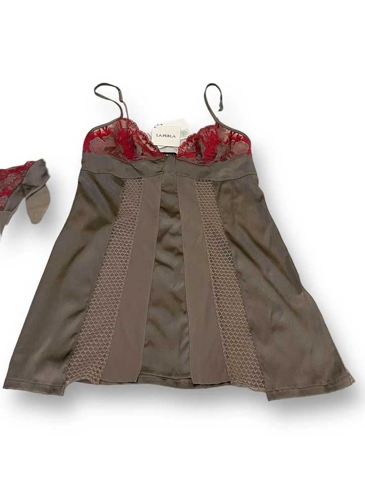 Conjunto de inserciones La Perla Peek A Boo con camisola y bragas de encaje nuevo con etiquetas talla P de EE. UU. Foto 2 de 4