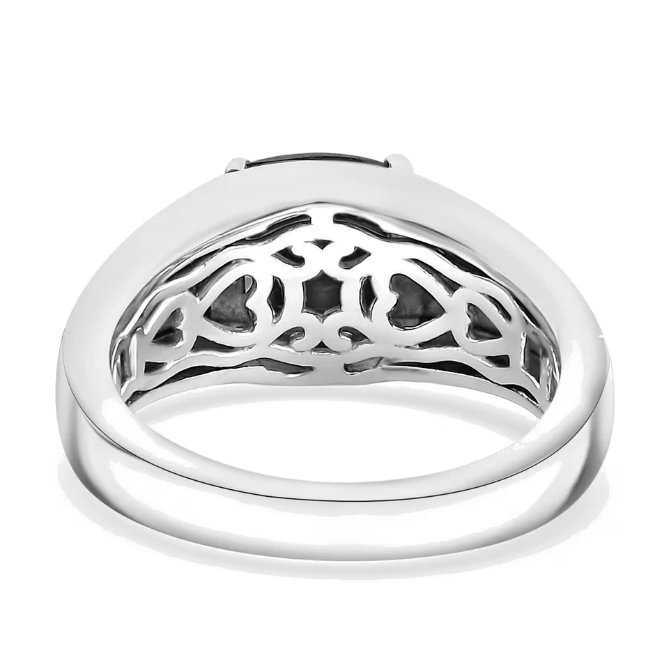 Тайский черный шпинель мужское кольцо в платине облигации из нержавеющей стали на Karis размер 14 новый - Изображение 4 из 4