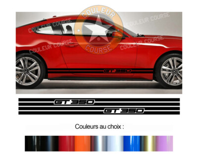 2 X UNTERBODENSTREIFEN FÜR FORD MUSTANG GT350 AUFKLEBER STICKER AUTO BD601-4