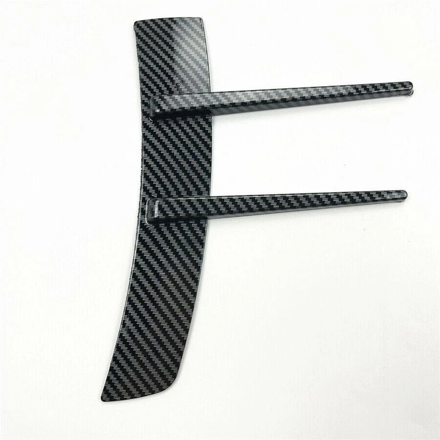 2 piezas pegatinas laterales para guardabarros de coche ventilación ala de aire moldura aleta de tiburón cubierta ABS universal Foto 3 de 4