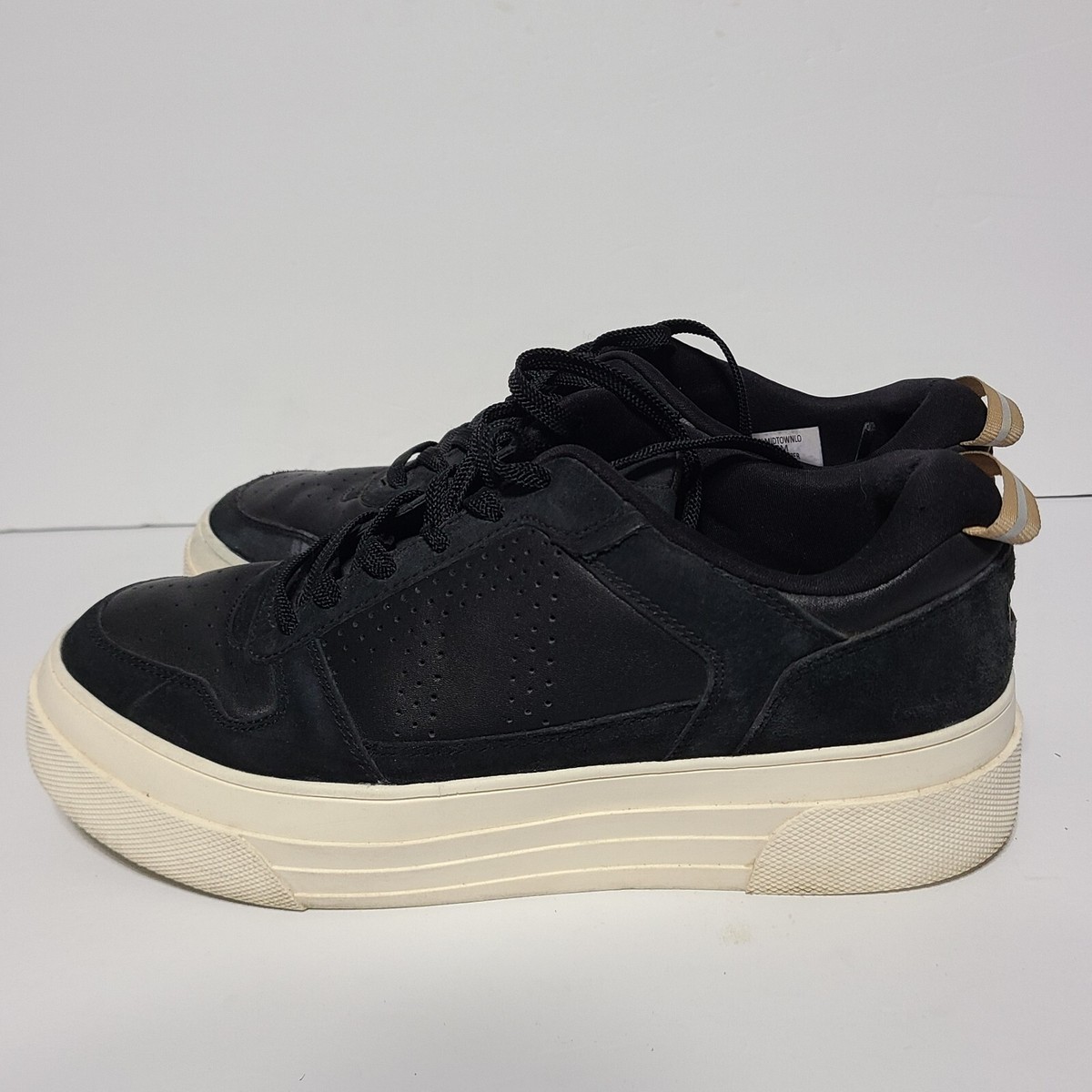 B42 Le Tigre Midtown Women's Black Suede Low Top Platform Sneakers Size 10