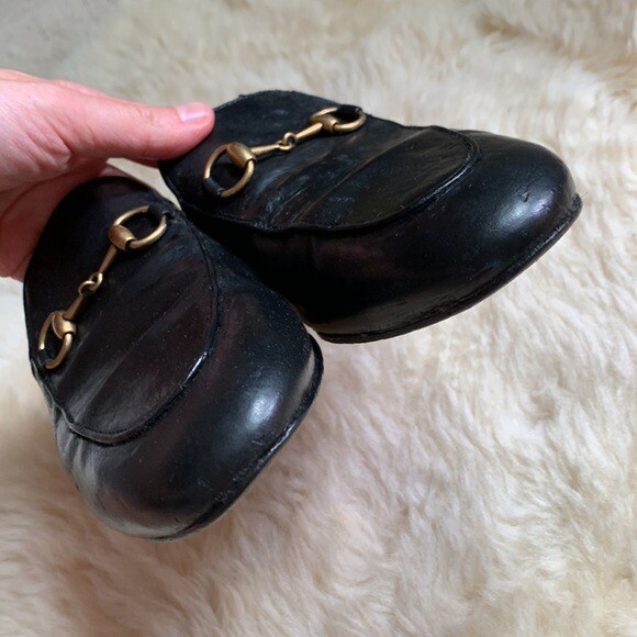 Gucci Princetown Black Gold Hardware Horsebit Mules Classic  display picture 1