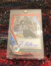 2021 Prizm Draft Picks Jaret Patterson Red Ice Prizm Rookie Auto RC #DPA-JAR