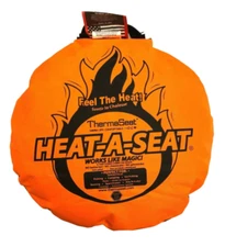 Heat-A-Seat ThermaSeat Insulated Orange Seat Cushion Hunting Fishing Camping NWT