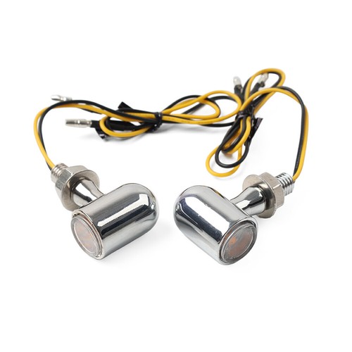 8mm Motorcycle Mini Turn Signal Lights Blinker Indicator For Bobber Cafe Racer - Picture 6 of 12