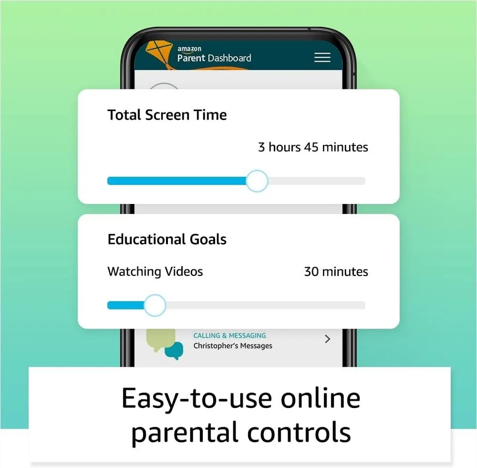 Amazon Fire 7 Kids tablet, ages 3-7.  7" kids tablet on Amazon - 2022 Red - Image 4 of 4