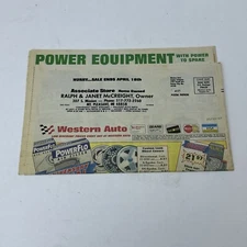 Vintage Western Auto Store Mt Pleasant MI Newspaper Print Ad