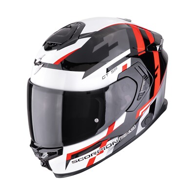 Scorpion EXO-GT SP Air Tornado Motorradhelm (Schwarz/Rot/Weiß) Gr: L (59)