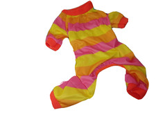 STRIPES Dog Pajamas XS XSmall Pjs Multicolor new