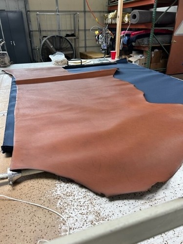 LEATHER SIDES 19-21 SQFT 7-8 Oz Brown NEW****** - 第 1/5 張圖片