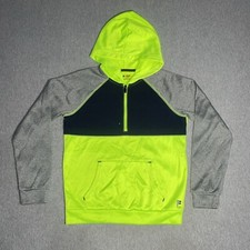 Boys Fila Sport 3/4 Zip Athletic Hoodie Size L 14-16 Reflective Moisture Wicking