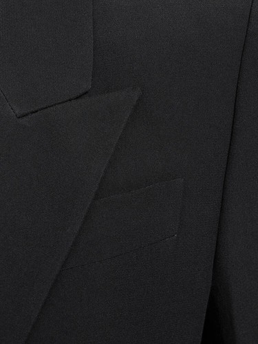 ALEXANDER MCQUEEN Current 585442QEAAA1000 Peak Shoulder Leaf Crepe Jacket 42-6-M - Picture 6 of 7