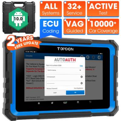 TOPDON Phoenix NANO V+ PRO Elite Bidirectional Car Diagnostic Scanner ECU Coding